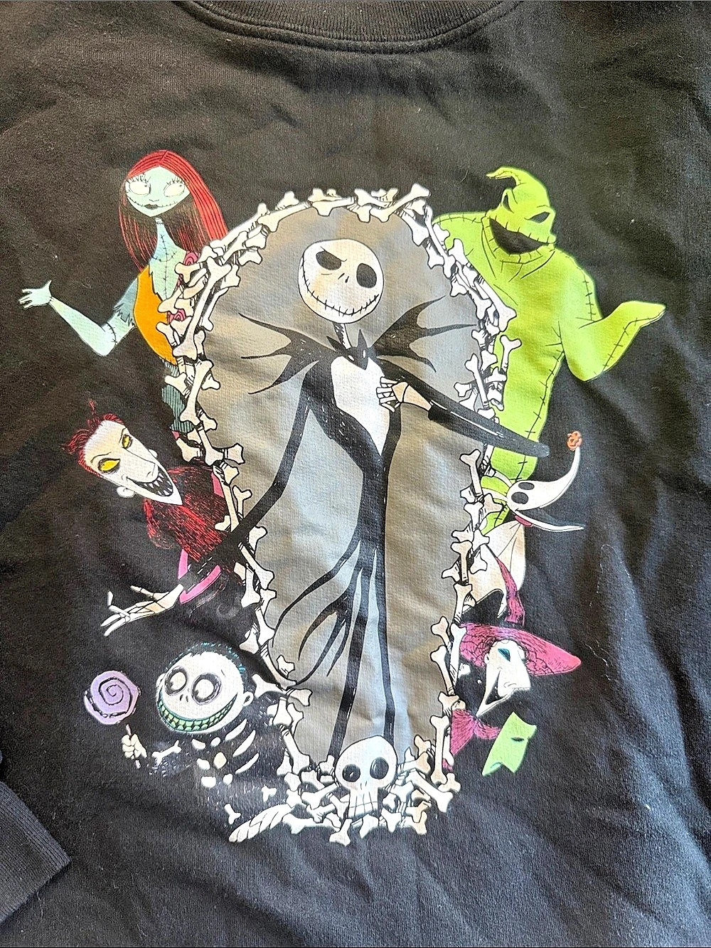 Disney The Nightmare Before Christmas Graphic Tee Girls Large NWT